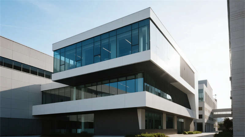 現(xiàn)代簡約智慧,合肥半導(dǎo)體廠房辦公樓裝修設(shè)計(jì)效果圖